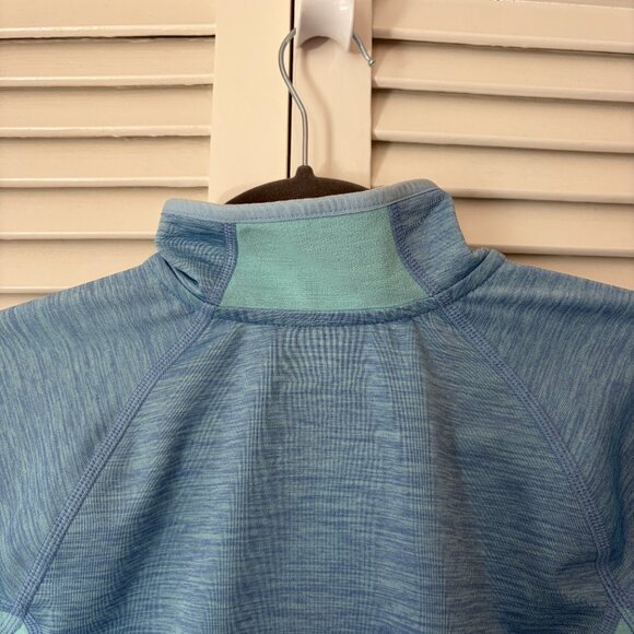 LL Bean kids quarter zip two-tone blue XL 18 - Picture 7 of 8